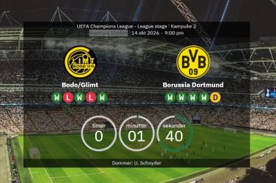 Live: Borussia Dortmund stiller med sine minste spillere i Champions League møtet med Bodø/Glimt