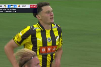 Bamir Fierza Sadiku setter 2-3 mot Djurgården
