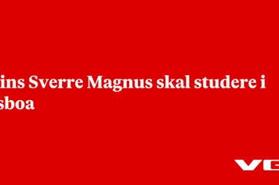 Prins Sverre Magnus skal studere i Lisboa