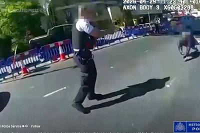 Video viser pågripelse etter knivangrep i London