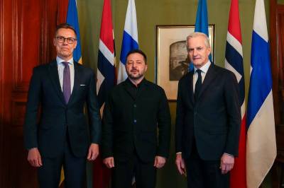Zelenskyj, Stubb og Støre samlet