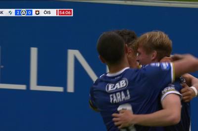 Ludvig Arvidsson med mål mot Örgryte