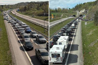 Ulykke i tunnel på E18 – trafikken kan bli stengt