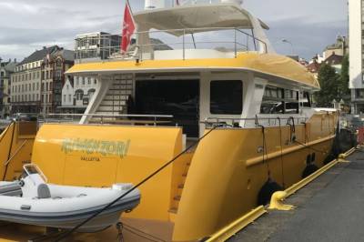 Påskeyacht på plass i Bergen