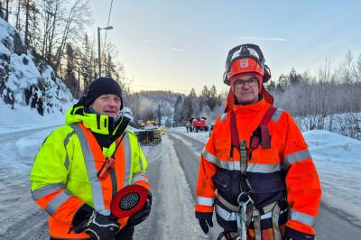 Harry og Terje kjemper mot minus 21 – nå snur været til såpeføre
