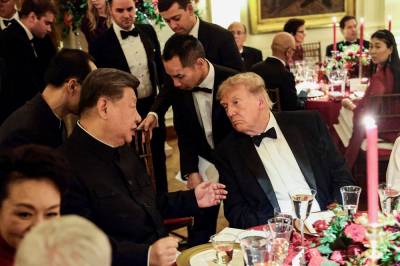 Trump hadde middag for Xi med USAs rikeste. Inviterte dem til byggeplassen for ballsalen.