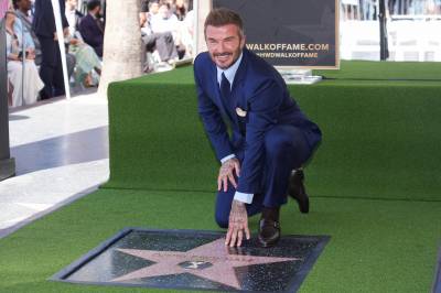 Beckham fikk Hollywood-stjerne: – Lever den amerikanske drømmen