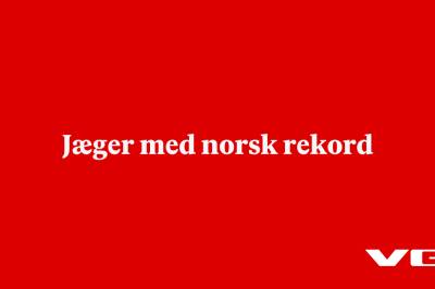 Jæger med norsk rekord
