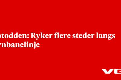 Notodden: Ryker flere steder langs jernbanelinje