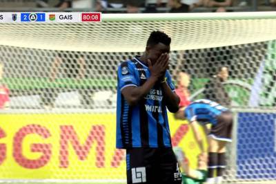 Mohamed Soumah med rødt kort mot GAIS