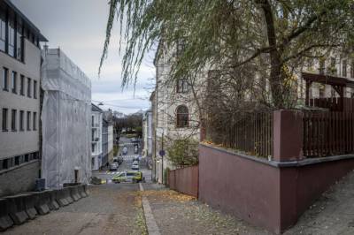 Gjengprofil tatt ved synagogen