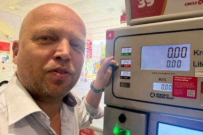 Dieselprisen opp nesten tre kroner: – Oi!