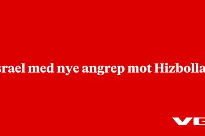 Israel med nye angrep mot Hizbollah