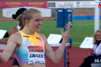 Jæger inn til seier - nær europeisk rekord