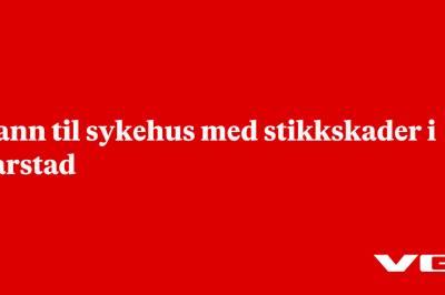 Mann til sykehus med stikkskader i Harstad