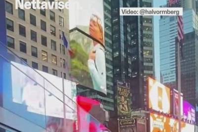 Norske fans tar over Times Square