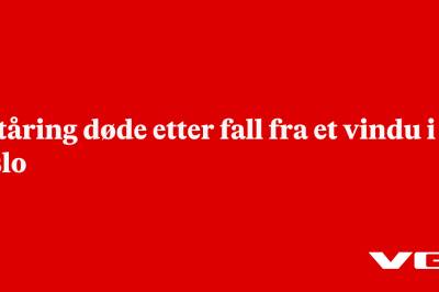 Ettåring døde etter fall fra et vindu i Oslo