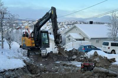 Sprengkulde stopper ikke graving