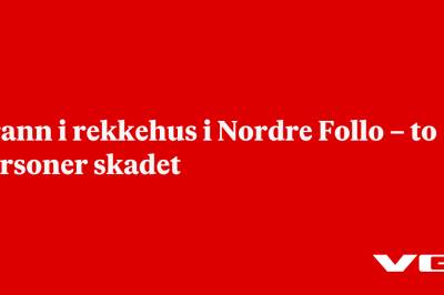 Brann i rekkehus i Nordre Follo – to personer skadet