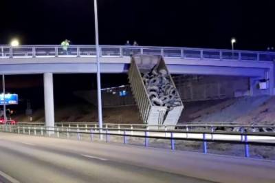 Container traff bro – dekk utover veibanen