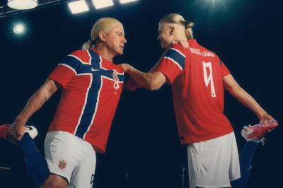 Haaland i VM-reklame med Hollywood-stjerne