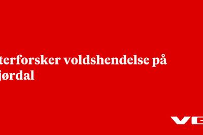 Etterforsker voldshendelse på Stjørdal