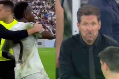 Det som skjedde mellom Vinícius og Simeone i derbyet: 