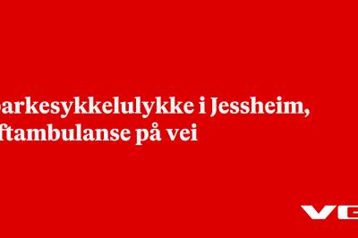 Sparkesykkelulykke i Jessheim, luftambulanse på vei