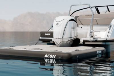 Heng på en oppblåsbar plattform