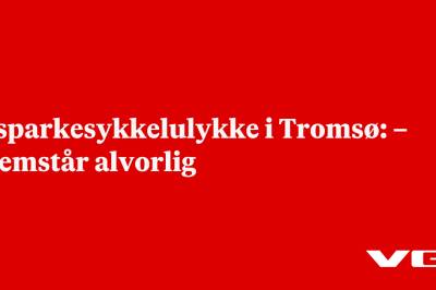 Elsparkesykkelulykke i Tromsø: – Fremstår alvorlig
