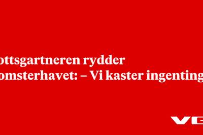 Slottsgartneren rydder blomsterhavet: – Vi kaster ingenting