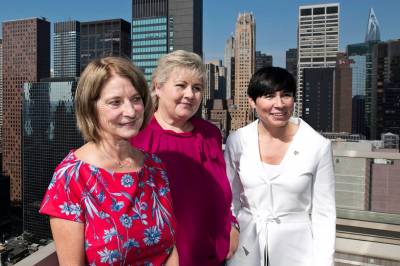 Ine Eriksen Søreide (H) møter pressen