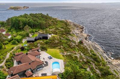 Hytte til salgs på Herøya for 11,9 millioner – over dobbelt så dyr per kvadratmeter som i Kristiansand