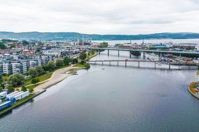 Stenging og redusert hastighet på E18 over Drammens-brua i seks uker