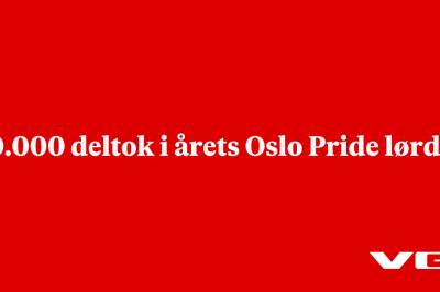 90.000 deltok i årets Oslo Pride lørdag