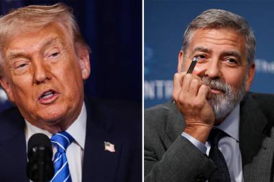 De gamle vennene Clooney og Trump slenger «dritt» om hverandre