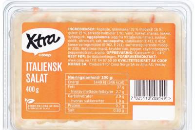 Coop tilbakekaller italiensk salat – kan inneholde metallbiter