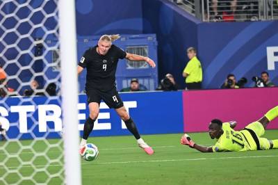 Nesten 2-0 - Haaland i stolpen