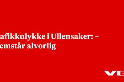 Trafikkulykke i Ullensaker: – Fremstår alvorlig