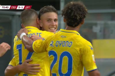 Giorgi Kvernadze med mål mot Juve Stabia