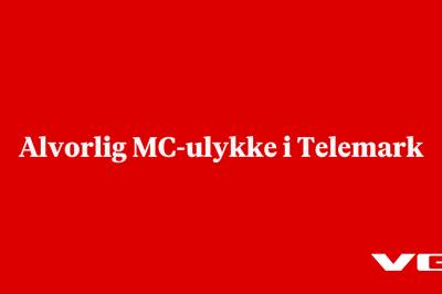 Alvorlig MC-ulykke i Telemark