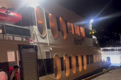 Her blir det litt kluss på kaien