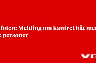 Lofoten: Melding om kantret båt med tre personer