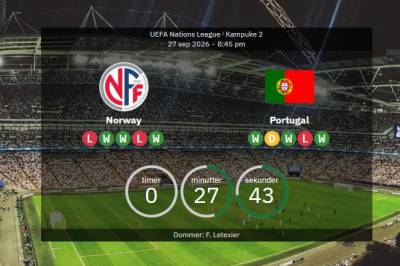 Norge mot Portugal! Lagoppstillingene bekreftet – Haaland starter, Ronaldo på benken