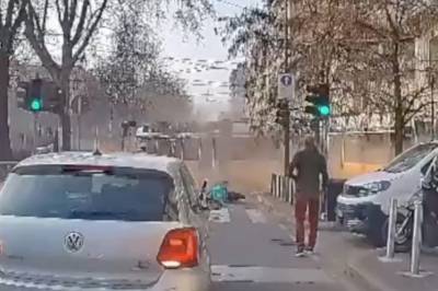 Trikk sporer av i Milano