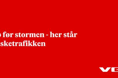 Kø før stormen - her står påsketrafikken