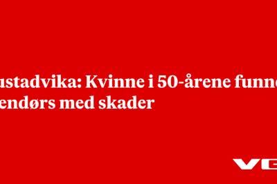 Hustadvika: Kvinne i 50-årene funnet utendørs med skader