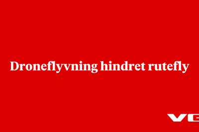 Droneflyvning hindret rutefly