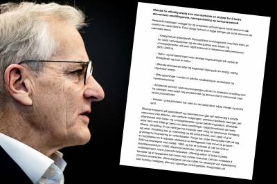 Her er dokumentet som kunne ha felt Støre-regjeringen