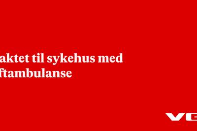 Fraktet til sykehus med luftambulanse